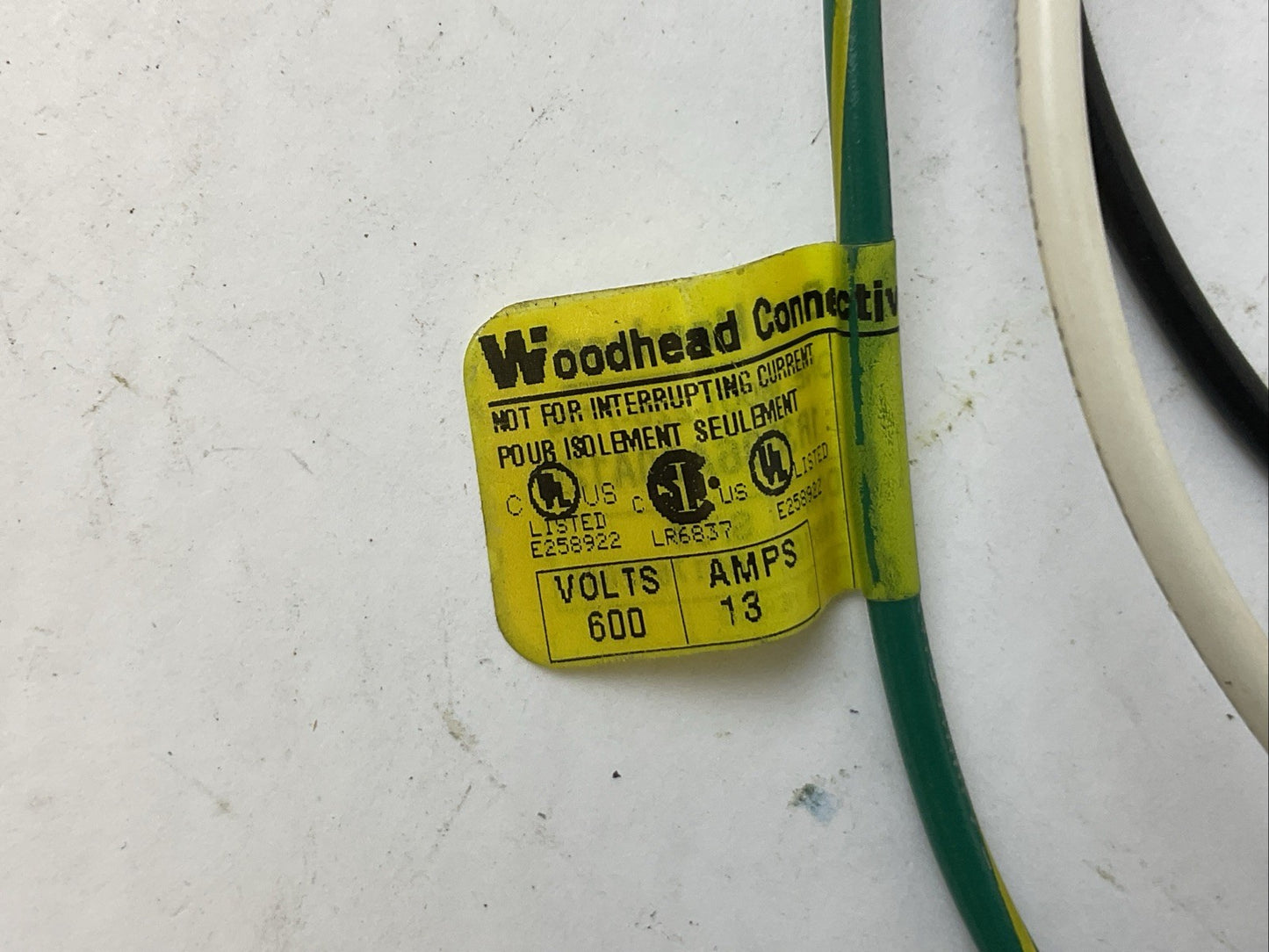 BRAD CONNECTIVITY 1300130202 3P MALE STRAIGHT CONNETOR REPLACES 40909 (LOT OF 2)