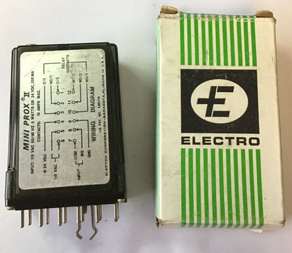 ELECTRO CORP. 5130 MINI PORX II STOP MOTION DETECTOR 115VAC 50/60HZ 5W 24VDC