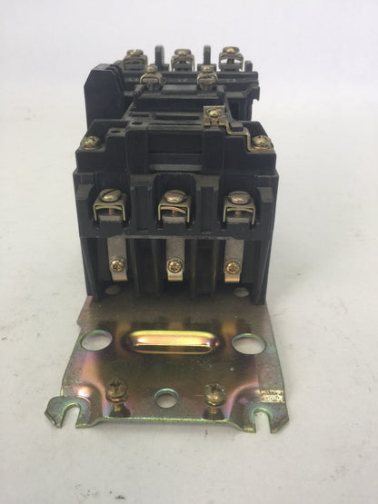 ALLEN BRADLEY 509-A0D-A2E SIZE 0 CONTACTOR 600VAC 18AMP SER B 5HP COIL 115-120V