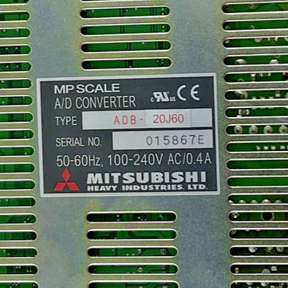 MITSUBISHI ADB-20J60 A/D CONVERTER 50-60HZ 240V 0.4A VER.11E