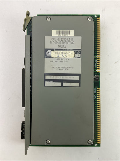 ALLEN BRADLEY 1785-LT SER B FIRMWARE REV R PLC-5/15 PROCESSOR