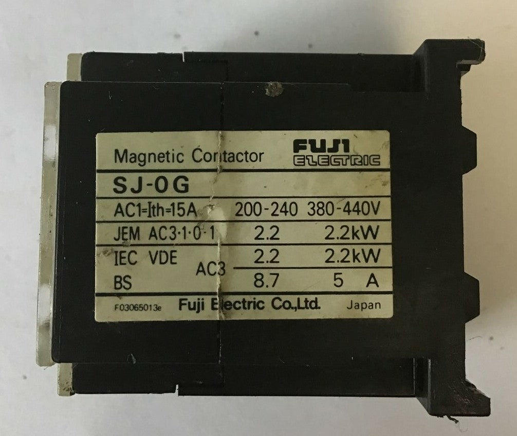 FUJI ELECTRIC SJ-0G RELAY 24VDC 440V 5A