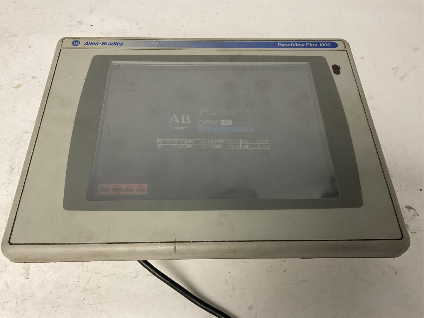 ALLEN BRADLEY 2711P-RN15S SER A PANELVIEW PLUS 2711PC-RP8D SER B 2711P-RDT10C