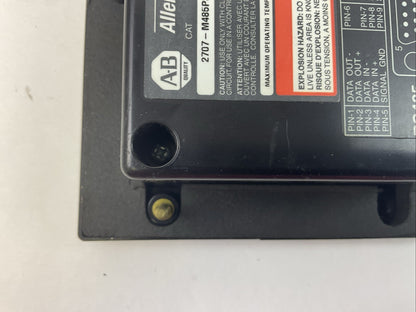 ALLEN BRADLEY 2707-M485P3 SER C REV B DTAM MICRO OPERATOR INTERFACE 18-30VDC