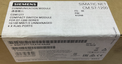 SIEMENS 1P 6GK7277-1AA10-0AA0 SIMATIC NET CM S7-1200 COMMUNICATION MODULE