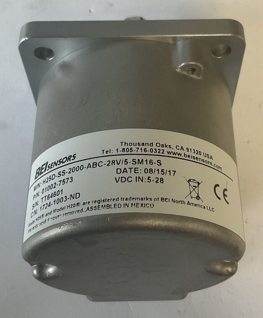 BEI SENSORS H25D-SS-2000-ABC-28V/5-SM16-S ENCODER 5-28VDC