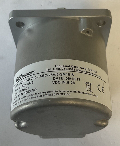 BEI SENSORS H25D-SS-2000-ABC-28V/5-SM16-S ENCODER 5-28VDC