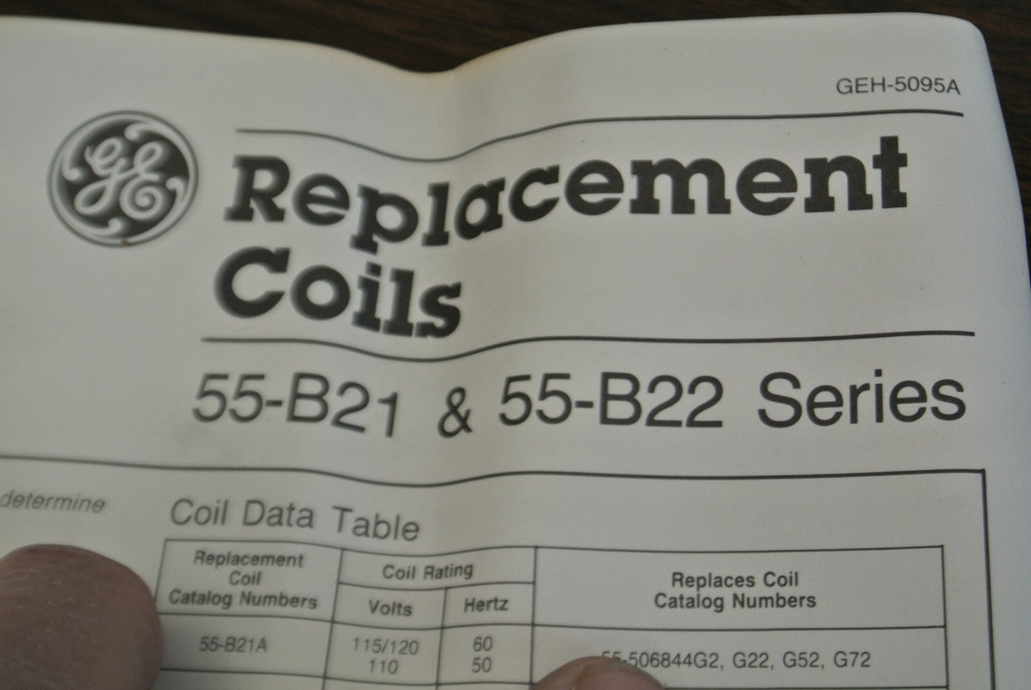 GE / GENERAL ELECTRIC 55-B21H / RENEWAL COIL / 24V, 60Hz / NEW SURPLUS