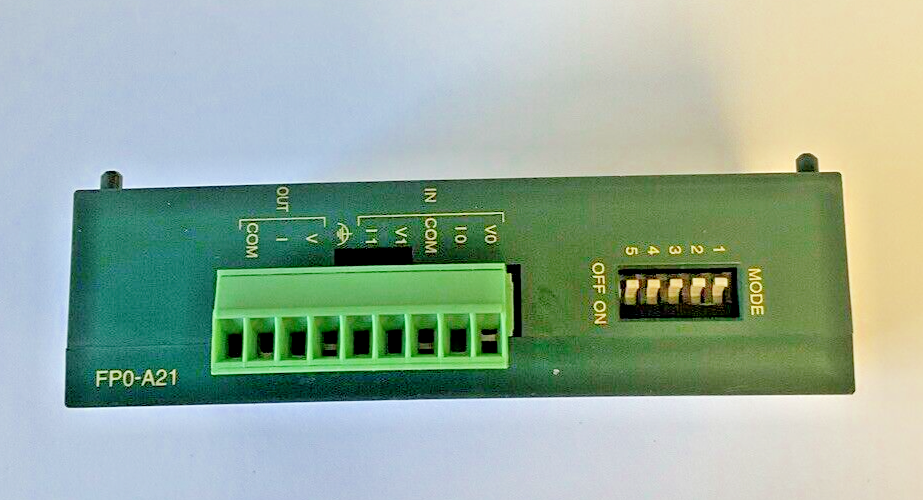PANASONIC FP0-A21 ANALOG I/O UNIT VER. 1.0 24VDC 0.1A