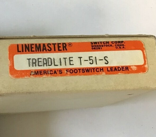 LINEMASTER TREADLITE T-51-S FOOTSWITCH 7A 125-250VAC 1/6H.P.