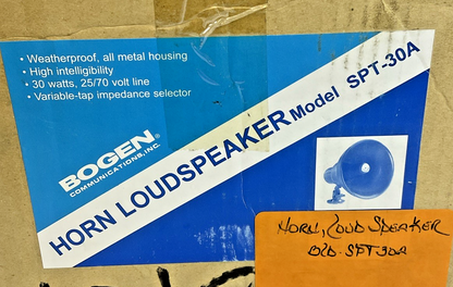 BOGEN SPT-30A HORN LOUDSPEAKER W/ VARIABLE TAP XFMR