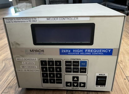MIYACHI HF2/208 OUTPUT 290VAC 160A 33KVA INPUT 208VAC 50AMP 51KVA 2kHz HIGH FREQ
