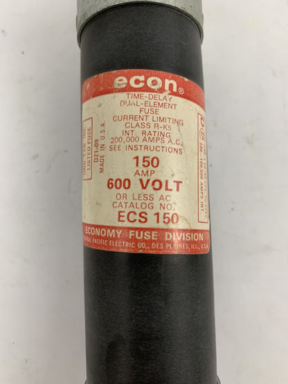 Economy Fuse ECS150 150A 600V Class RK5 Fuse "Lot of 2"
