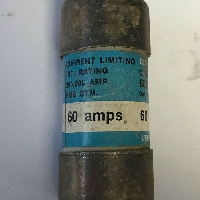GENERAL ELECTRIC GF8B60 CURRENT LIMITING FUSE 600VAC 60A CLASS J ***LOTOF11**