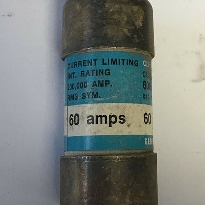 GENERAL ELECTRIC GF8B60 CURRENT LIMITING FUSE 600VAC 60A CLASS J ***LOTOF11**