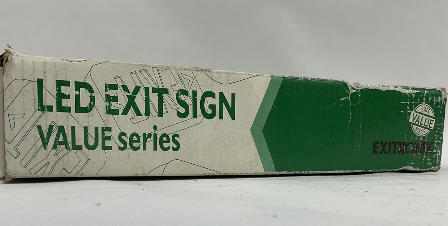 EXITRONIX VEX/U/BP/WB/WH VALUE SERIES LED EXIT SIGN 120/277VAC