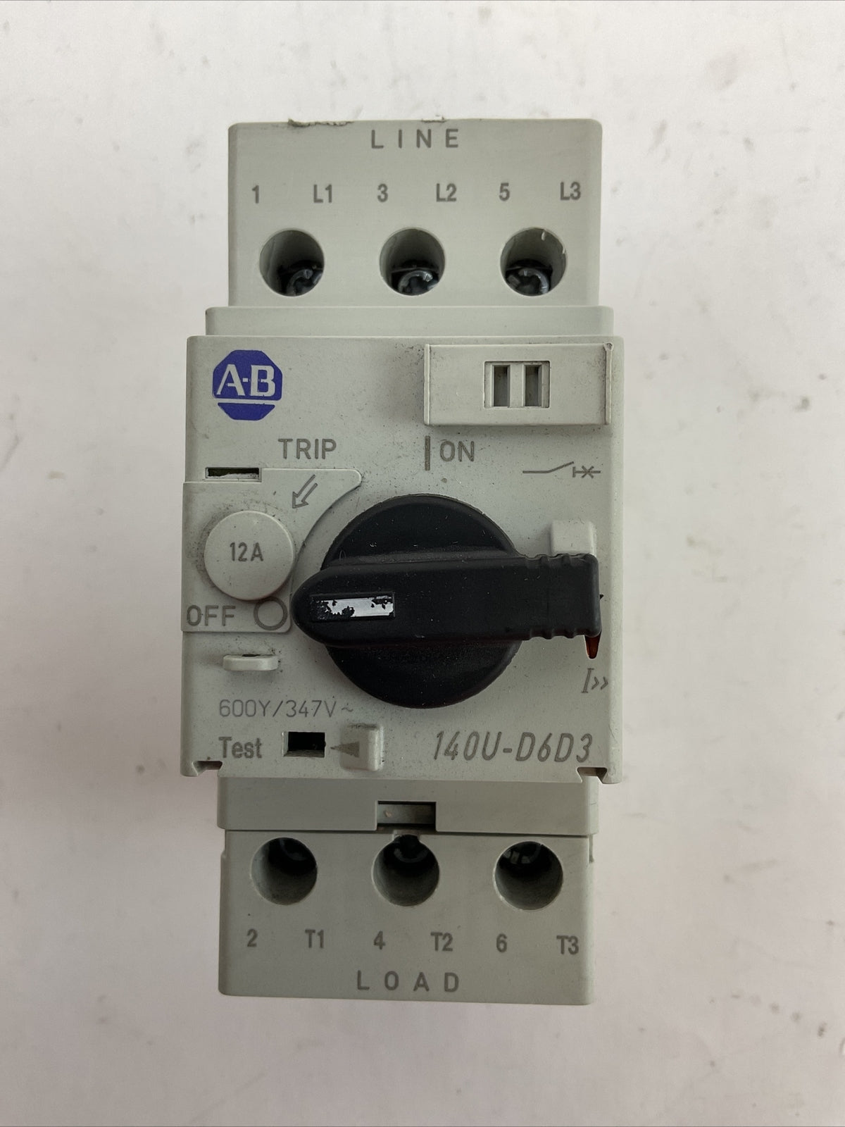ALLEN BRADLEY 140U-D6D3-C12 MOTOR PROTECTOR SER C 12A 600Y/347VAC