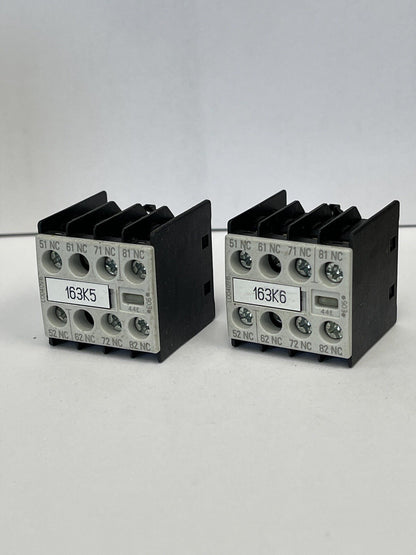 SIEMENS *LOT OF 2* - 3RH1911-1GA22 - AUXILIARY CONTACTS