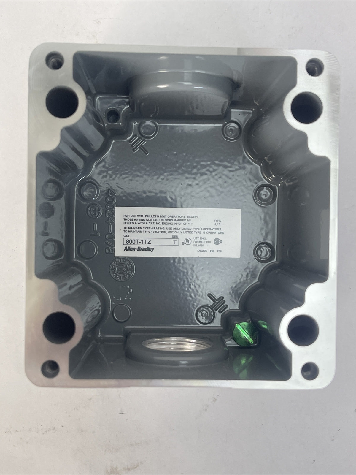 ALLEN BRADLEY 800T-1TZ DIE CAST ENCLOSURE TYPE 4, 13 SER T