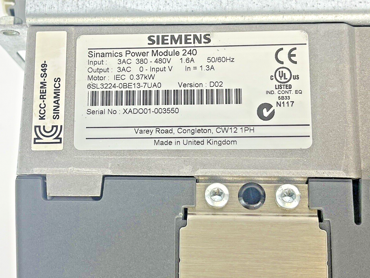 SIEMENS -6SL3244-0BB13-1PA1+6SL3255-0AA00-4CA1+6SL3224-0BE13-7UA0+6SE*SEE DESCRI