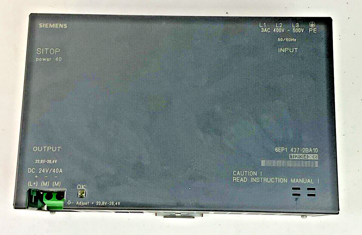 SIEMENS 6EP1 437-2BA10 SITOP POWER 40 24VDC
