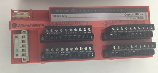 ALLEN BRADLEY 1791DS-IB12 COMPACT BLOCK 12INPUT 24VDC SER.A VER.02