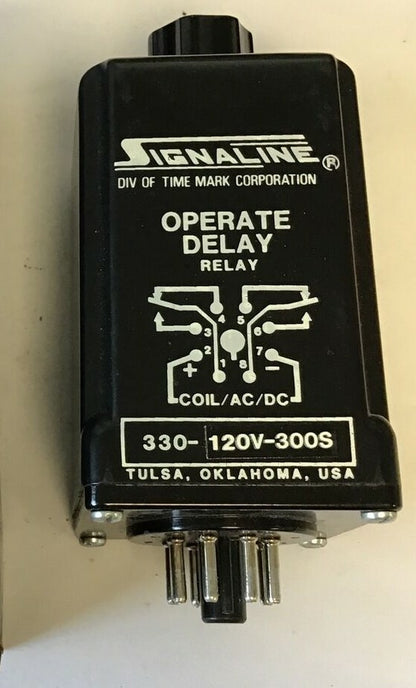 SIGNALINE 330-120V-300S OPERATE DELAY RELAY