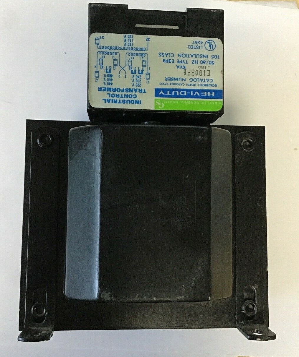 GENERAL SIGNAL E1803PB INDUSTRIAL CONTROL TRANSFORMER .180KVA 50/60HZ TYPE E3PB
