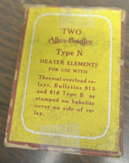 BOX of 2 / ALLEN-BRADLEY N61 / OVERLOAD HEATER ELEMENT / NEW SURPLUS