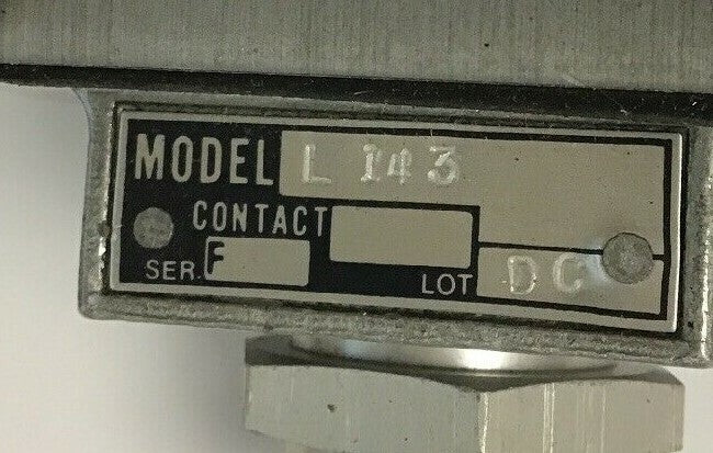 TELEMECANIQUE R.B.DENISON LOX-SWITCH L143 TYPE L LIMIT SWITCH NEMA A600