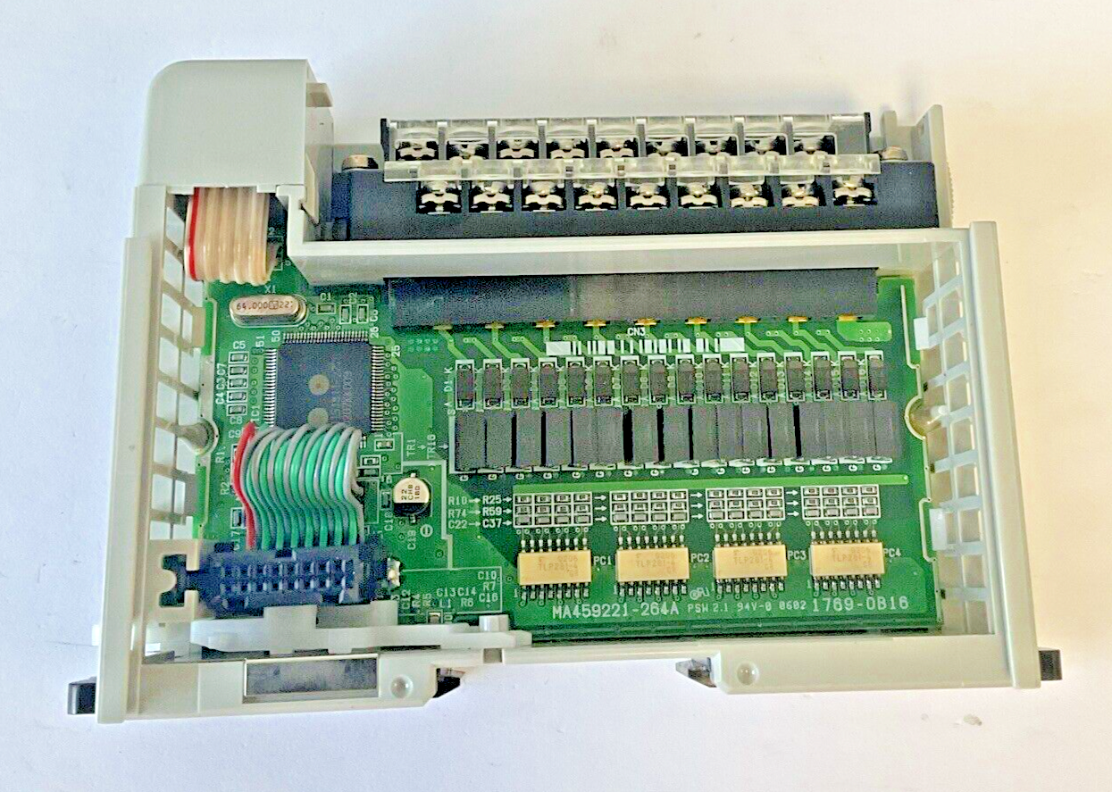 ALLEN BRADLEY 1769-OB16 OUTPUT MODULE SER.B REV.1 FWREV 2.1 ***NO DOOR***