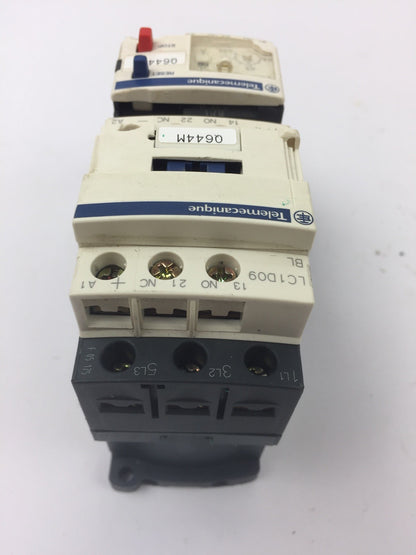 TELEMECANIQUE LC1D09BL CONTACTOR LRD04 OVERLOAD RELAY LAD4TBDL 24V