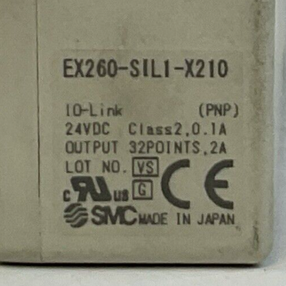 SMC EX260-SIL1-X210 24VDC COMPACT SERIAL INTERFACE (2)VQC1400N-51 SOLENOID VALVE