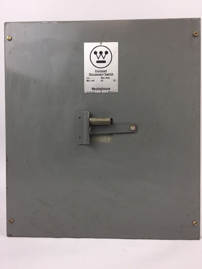 WESTINGHOUSE SDS-6030 30 MAX AMP MAX VOLT 600 AC 250 DC DISCONNECT SWITCH 6 POLE