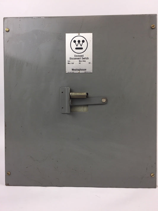 WESTINGHOUSE SDS-6030 30 MAX AMP MAX VOLT 600 AC 250 DC DISCONNECT SWITCH 6 POLE