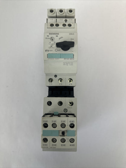 SIEMENS STARTER 3RV1031-4EA10 22-32A 600VAC 30HP 3RT1034-1BB40 3RH1921-1HA22