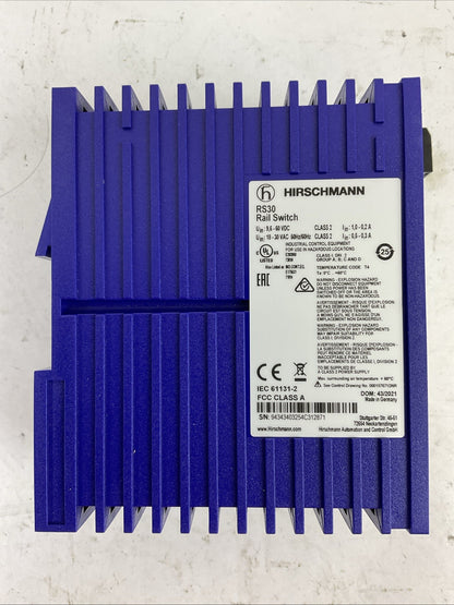 HIRSCHMANN RS30-0802O6O6SDAPHH09.1.00 RAIL SWITCH