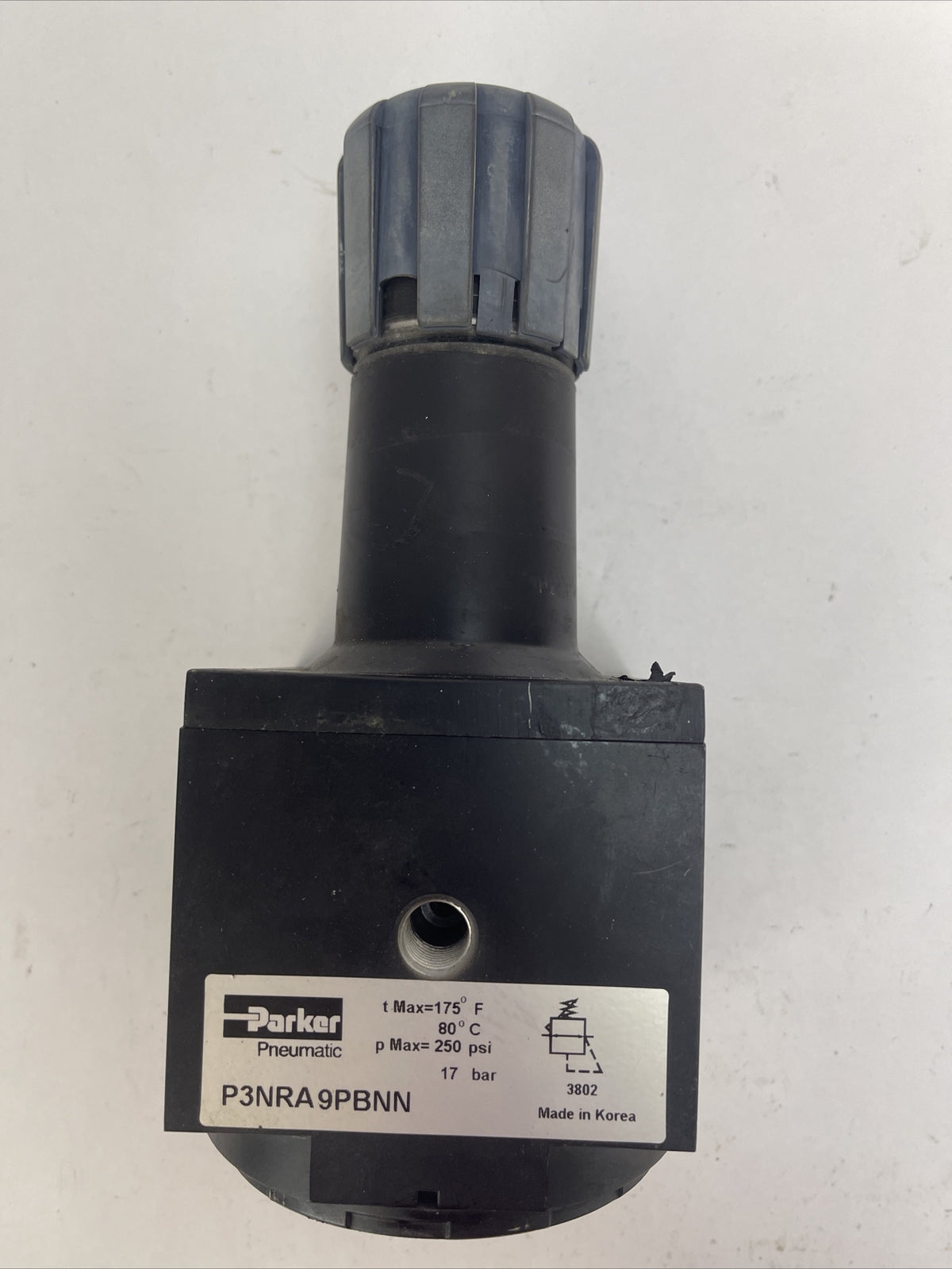 PARKER P3NRA9PBNN 1 1/2" REGULATOR 175F 80C 250PSI 17BAR PNEUMATIC