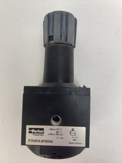 PARKER P3NRA9PBNN 1 1/2" REGULATOR 175F 80C 250PSI 17BAR PNEUMATIC