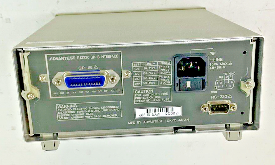 ADVANTEST R6441A DIGITAL MULTIMETER 15VA 48-66HZ ***NO POWER CORD***