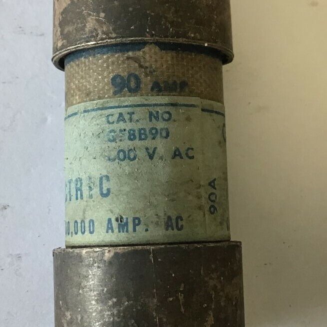 GENERAL ELECTRIC GF8B90 CURRENT LIMITNG FUSE 600VAC 90A  CLASS J***LOTOF4***