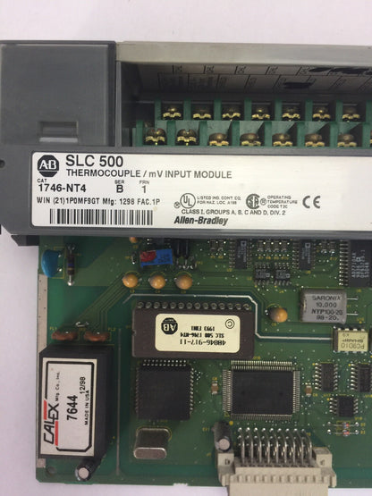 ALLEN BRADLEY 1746-NT THERMOCOUPLE / mV INPUT MODULE SER B FRN 1