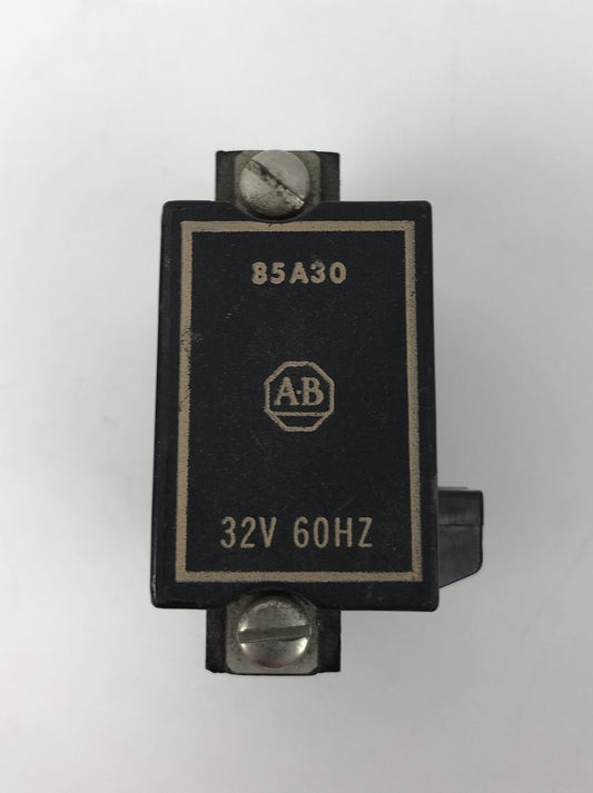 ALLEN-BRADLEY 85A30 COIL, 32V, 60 HZ, NEW NO BOX, INSPECTED