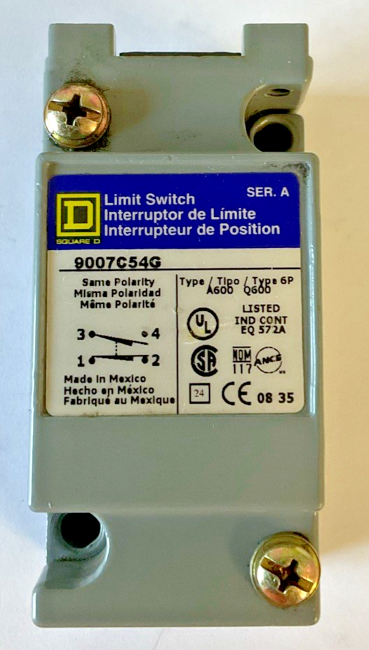 SQUARE D 9007C54G LIMIT SWITCH SER.A