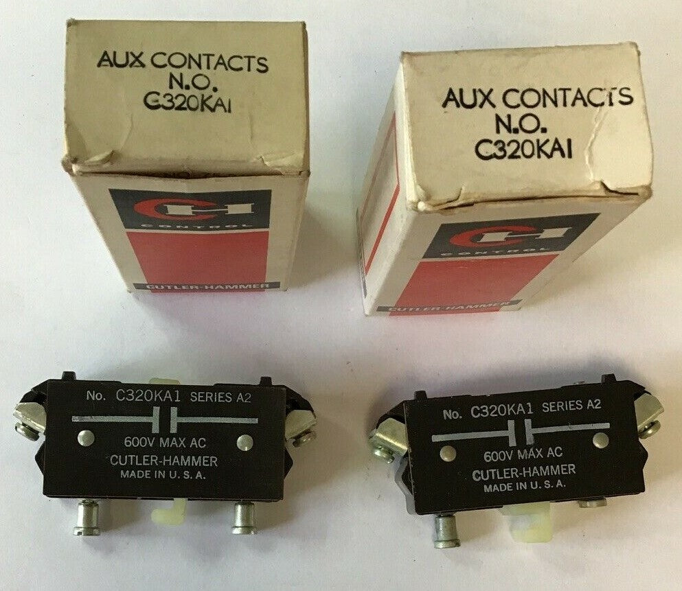 CUTLER HAMMER C320KAI AUXILIARY CONTACTS ***LOTOF2***