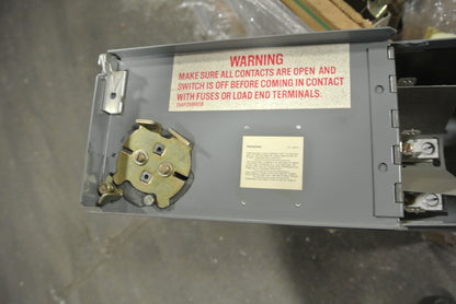 WESTINGHOUSE FDPT3611 - FUSIBLE PANELBOARD SWITCH - 600VAC, 30A, 3-POLE