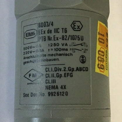 KILLARK 8003 41G PUSH BUTTON SERIES 30.5 550V 6A 1250KVA