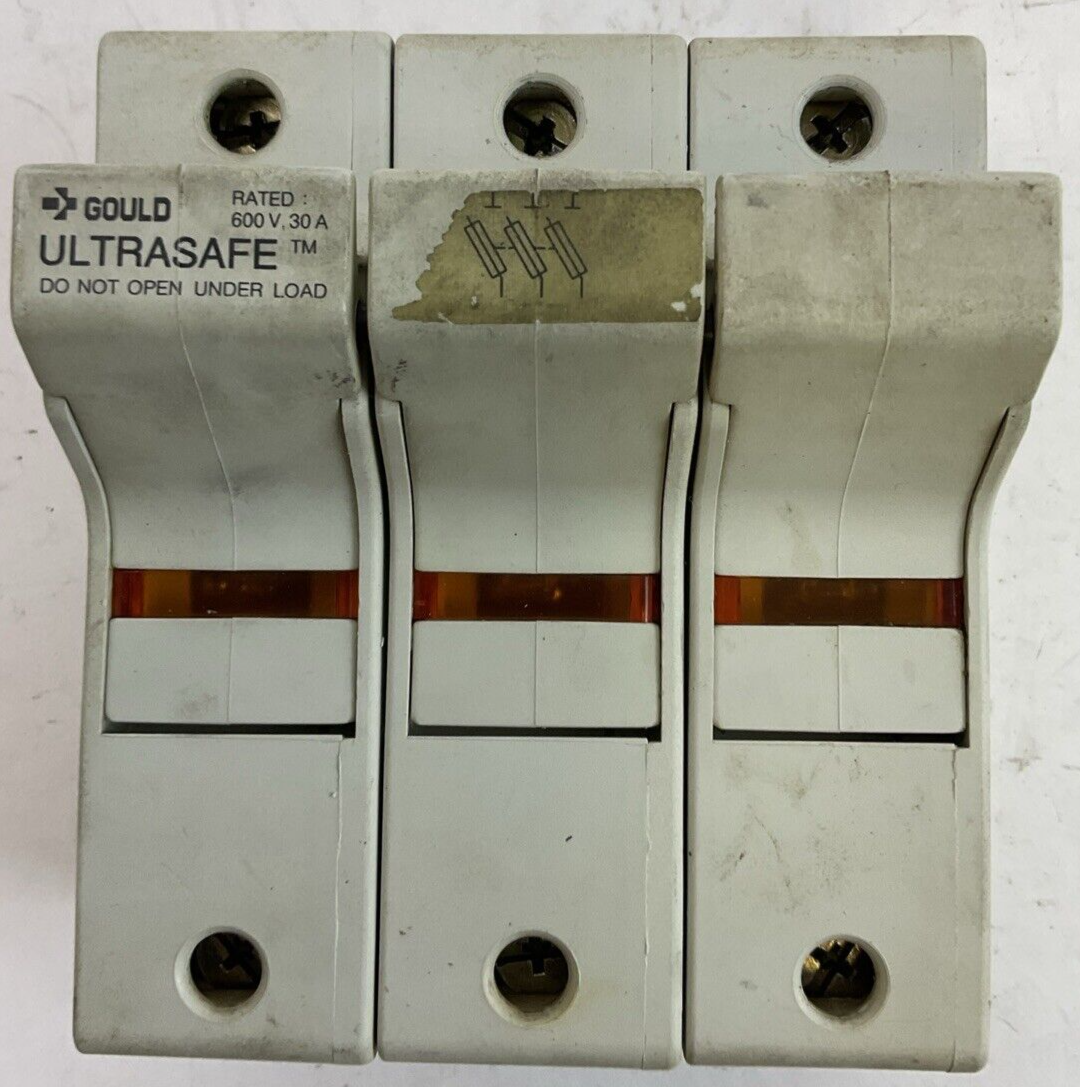 GOULD US3J3I FUSE HOLDER 30A 600V USE CLASS J FUSES HRC-I
