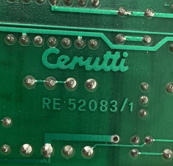 CERUTTI RE 52083/1 REFERENCE SPEED BOARD