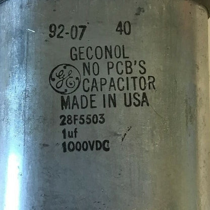 GENERAL ELECTRIC 28F5503 GECONOL CAPACITOR  92-07 1000VDC ***LOTOF3***